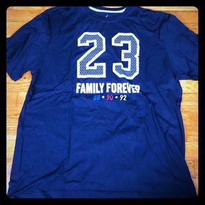 Jordan brand t-shirt family forever navy blue XL
